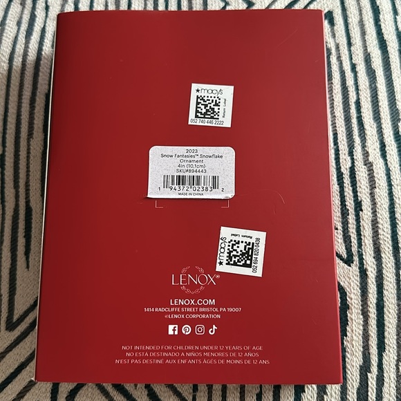 Lenox Snowflake Ornament - Picture 2 of 2